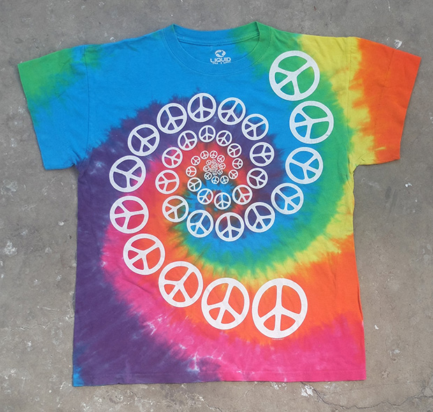 Tie-Dye Peace T-shirt (01014)