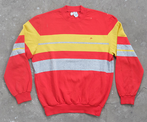 Red, Yellow & Grey Adidas Pocketed Sweater (01254)