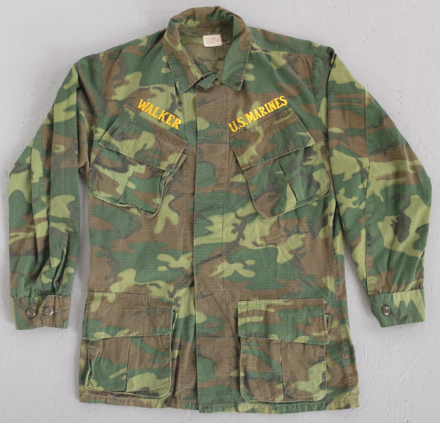 1968 US Marine Corps Camouflage Rip-stop Jungle Shirt (02266)