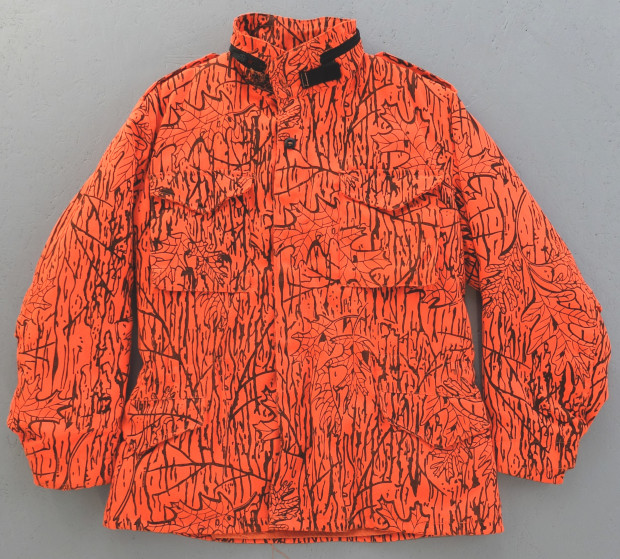1980s / 90s US Military Orange Hi-Vis Cold Weather Jacket (02328)