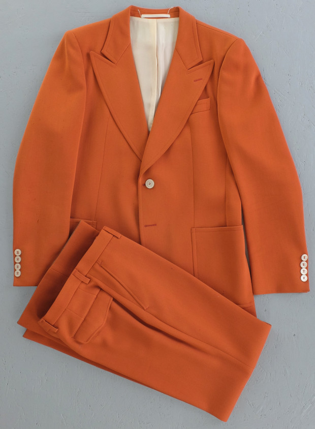 1970s 'Boss' Orange Flared Suit (02588)